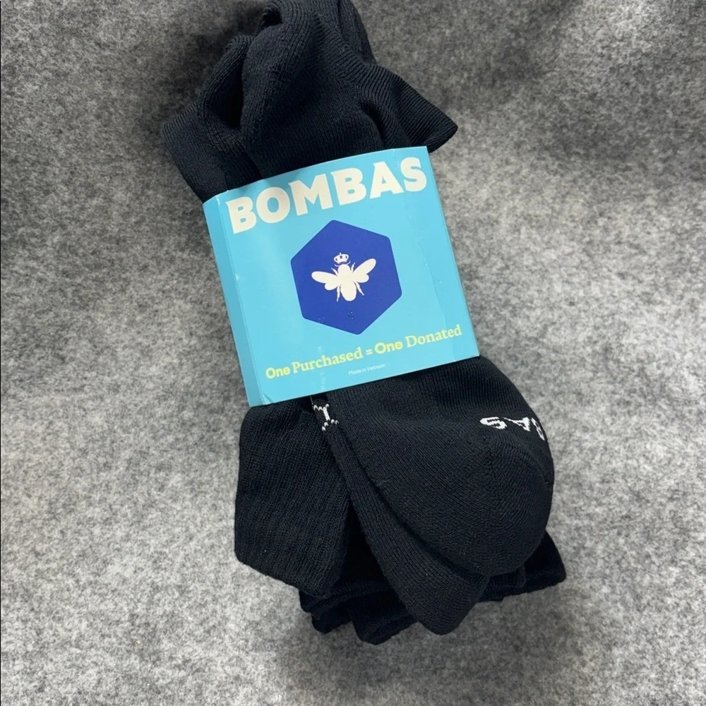 BOMBAS 4mid weight honeycomb arch support seamless cushion footbed socks  NEW